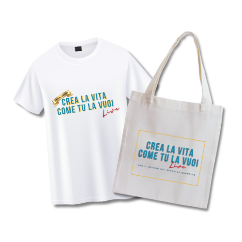 Crea La Vita come Tu la Vuoi LIVE Ottobre | Italo Pentimalli - Borsa e T-Shirt